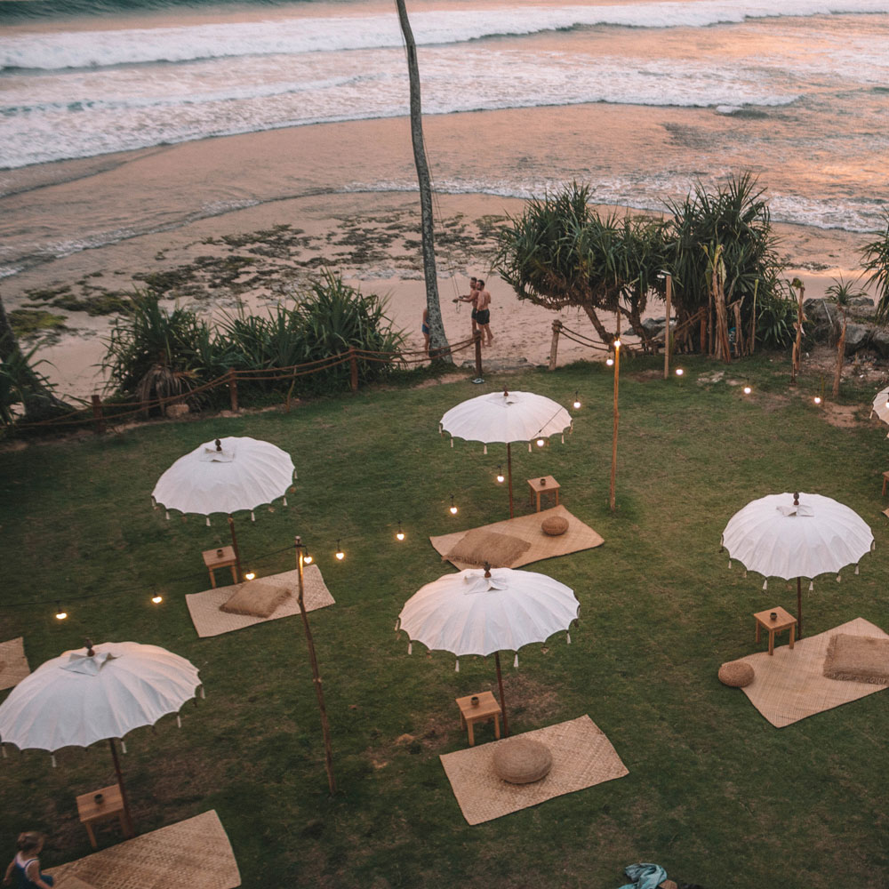 Beachfront Umbrellas