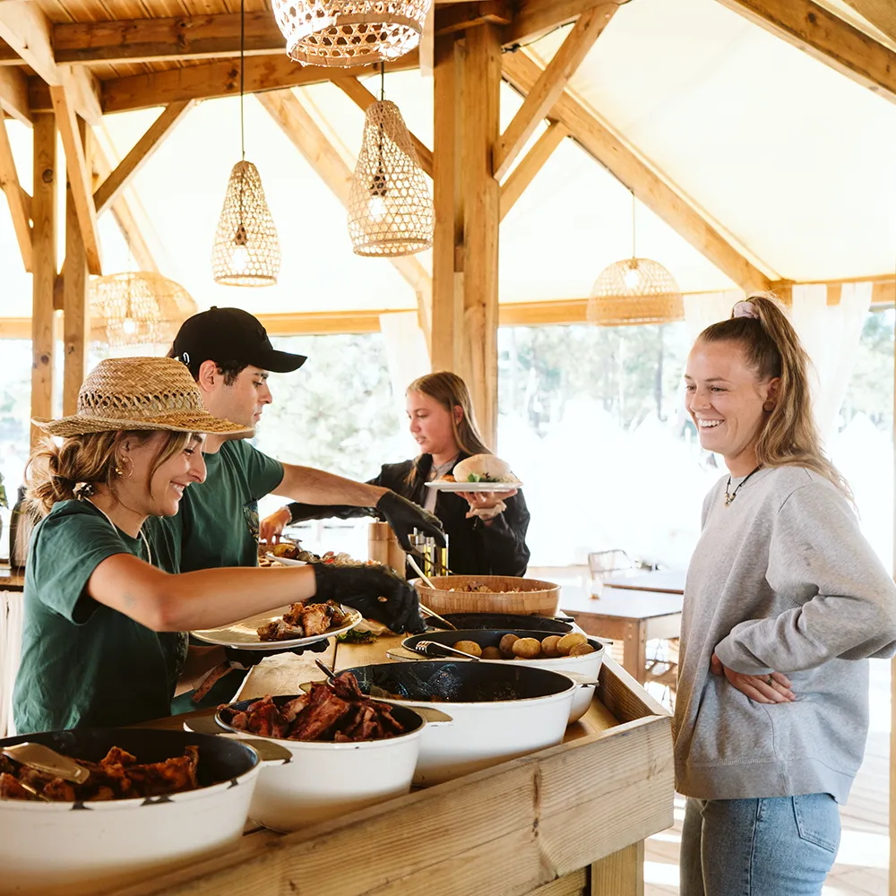 Healthy and local food at our surf camp