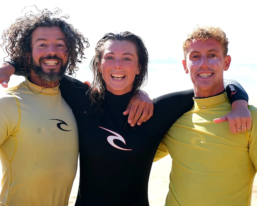 Happiness after surfing