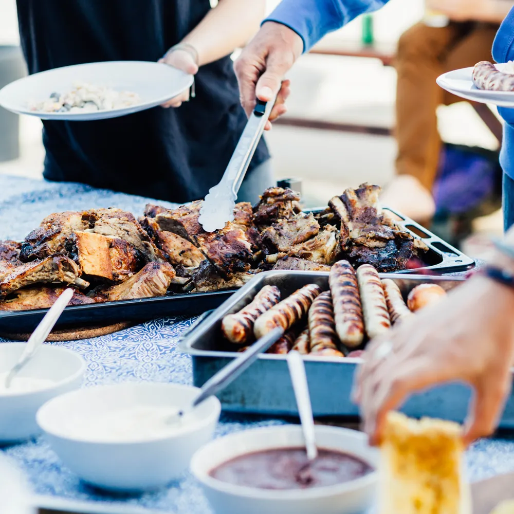 BBQ time in our surf camp